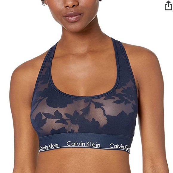 calvin klein see through sports bra